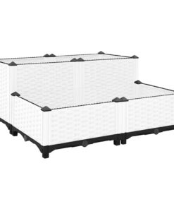 vidaXL Plantenbak verhoogd 80x80x38 cm polypropyleen