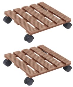 vidaXL Plantentrolleys 2 st 30x30x7