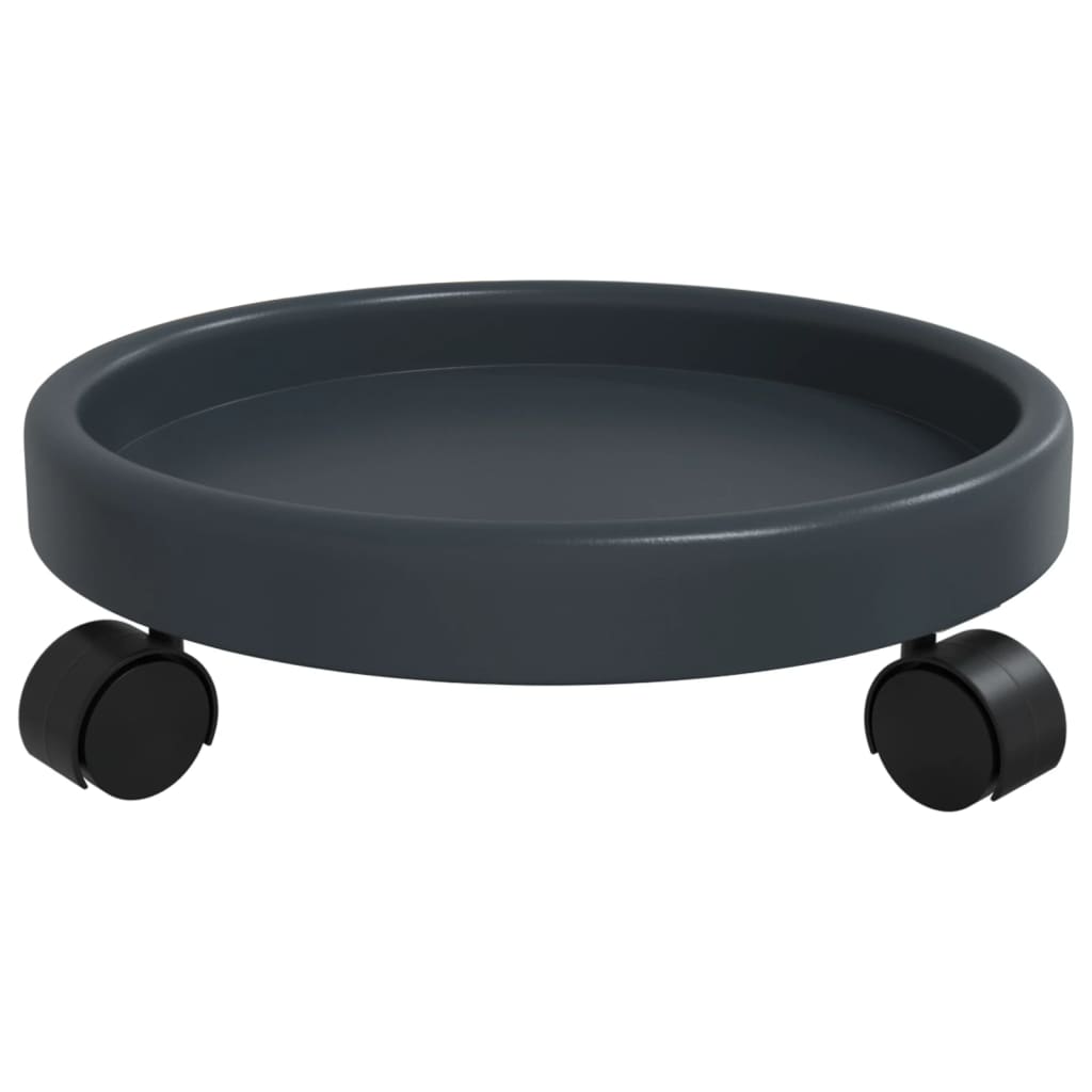 vidaXL Plantentrolleys 2 st met wielen ø34 cm 35 kg grijs - Image 5