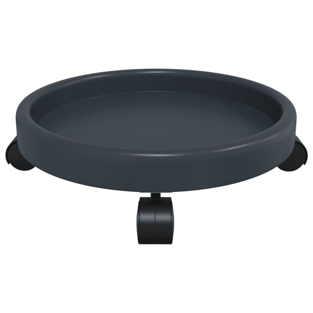 vidaXL Plantentrolleys 2 st met wielen ø34 cm 35 kg grijs - Image 6