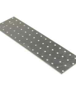 vidaXL Platen geperforeerd 20 st 2 mm 300x80 mm gegalvaniseerd staal