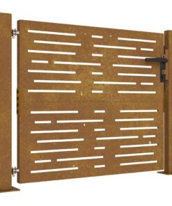 vidaXL Poort 100x100 cm vierkant cortenstaal