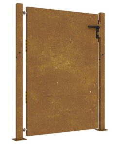 vidaXL Poort 100x125 cm cortenstaal