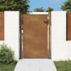 vidaXL Poort 100x125 cm cortenstaal