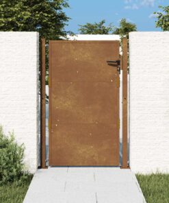 vidaXL Poort 100x125 cm cortenstaal