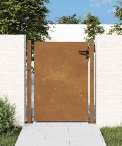vidaXL Poort 100x125 cm cortenstaal
