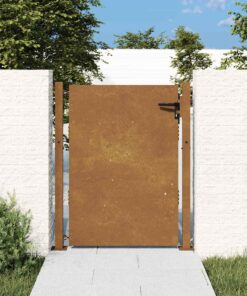 vidaXL Poort 100x150 cm cortenstaal
