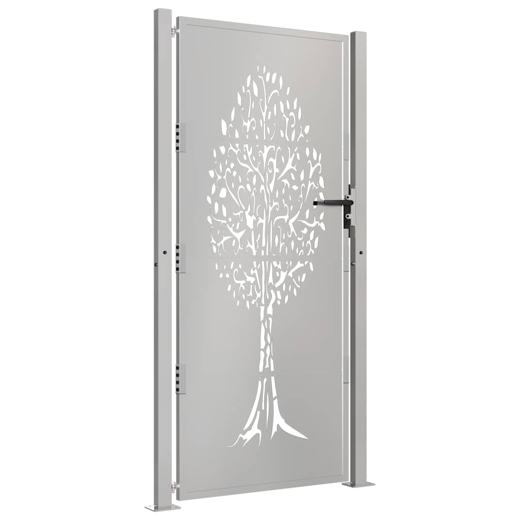 vidaXL Poort 100x175 cm boomontwerp cortenstaal - Image 3