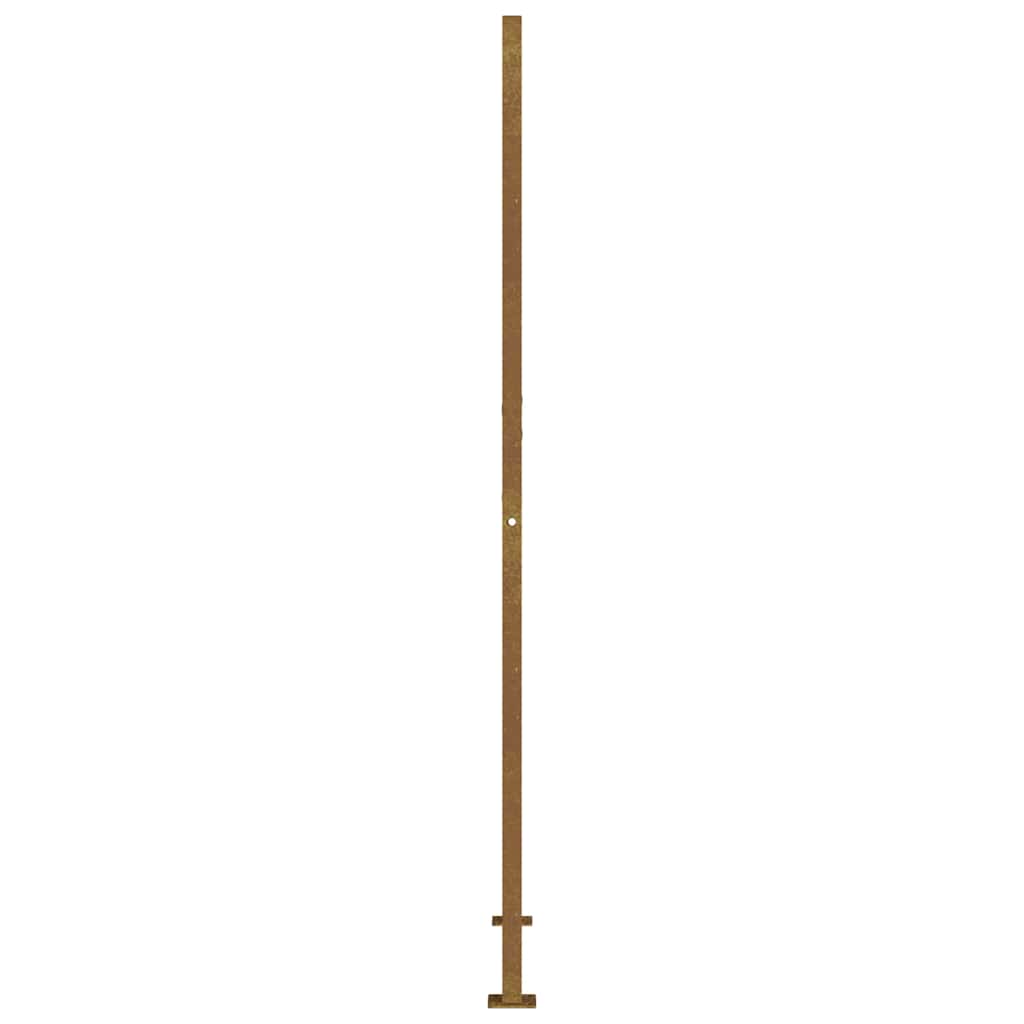 vidaXL Poort 100x200 cm vierkant cortenstaal - Image 6