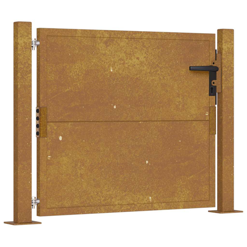vidaXL Poort 100x75 cm cortenstaal