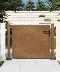 vidaXL Poort 100x75 cm cortenstaal