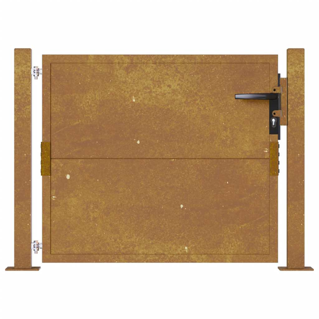 vidaXL Poort 100x75 cm cortenstaal - Afbeelding 5