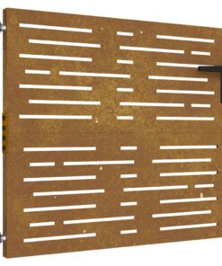 vidaXL Poort 85x100 cm vierkant cortenstaal