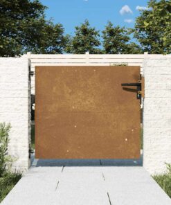 vidaXL Poort 85x125 cm cortenstaal