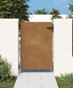 vidaXL Poort 85x125 cm cortenstaal