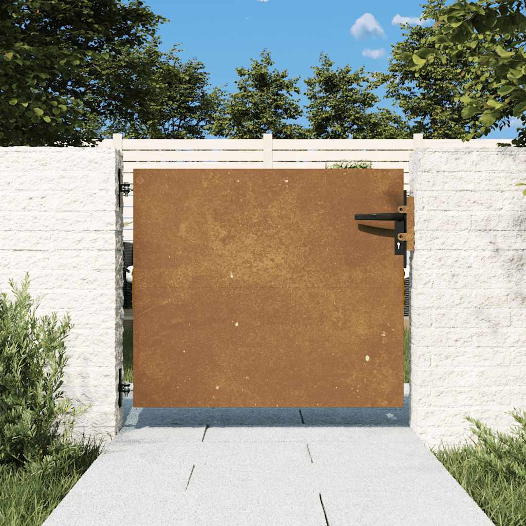 vidaXL Poort 85x125 cm cortenstaal