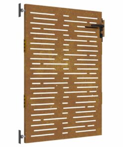 vidaXL Poort 85x125 cm vierkant cortenstaal