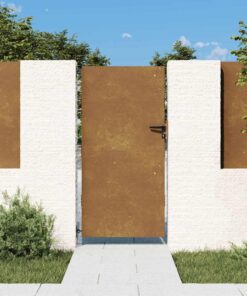 vidaXL Poort 85x175 cm cortenstaal