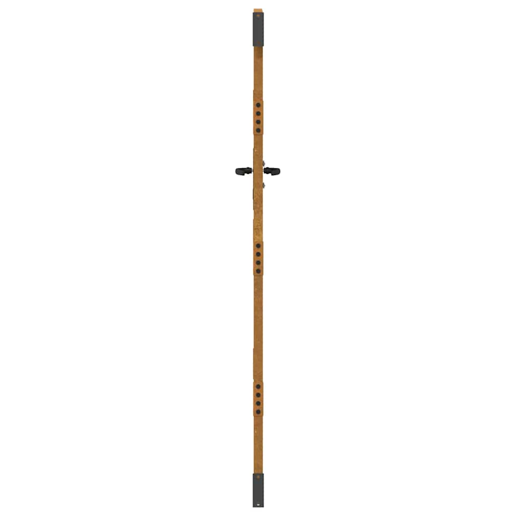 vidaXL Poort 85x175 cm vierkant cortenstaal - Image 6