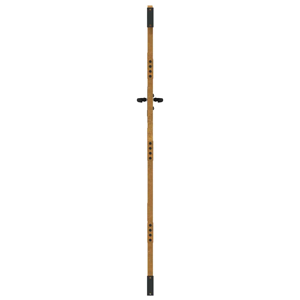 vidaXL Poort 85x200 cm bamboe-ontwerp cortenstaal - Image 6