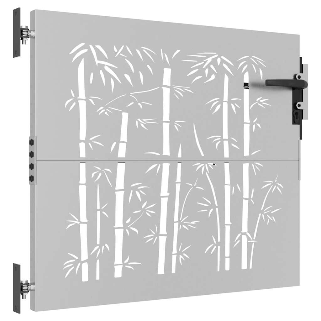 vidaXL Poort 85x75 cm bamboe-ontwerp cortenstaal - Image 3
