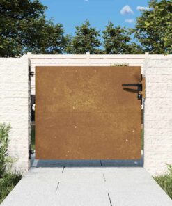 vidaXL Poort 85x75 cm cortenstaal