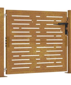 vidaXL Poort vierkant 100x100 cm cortenstaal