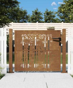 vidaXL Poort vierkant 100x100 cm cortenstaal