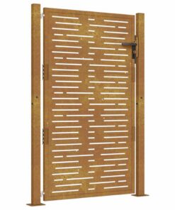 vidaXL Poort vierkant 100x125 cm cortenstaal