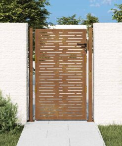 vidaXL Poort vierkant 100x125 cm cortenstaal