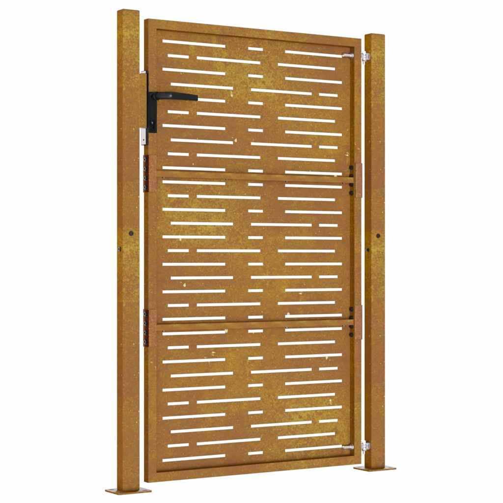 vidaXL Poort vierkant 100x150 cm cortenstaal - Image 5