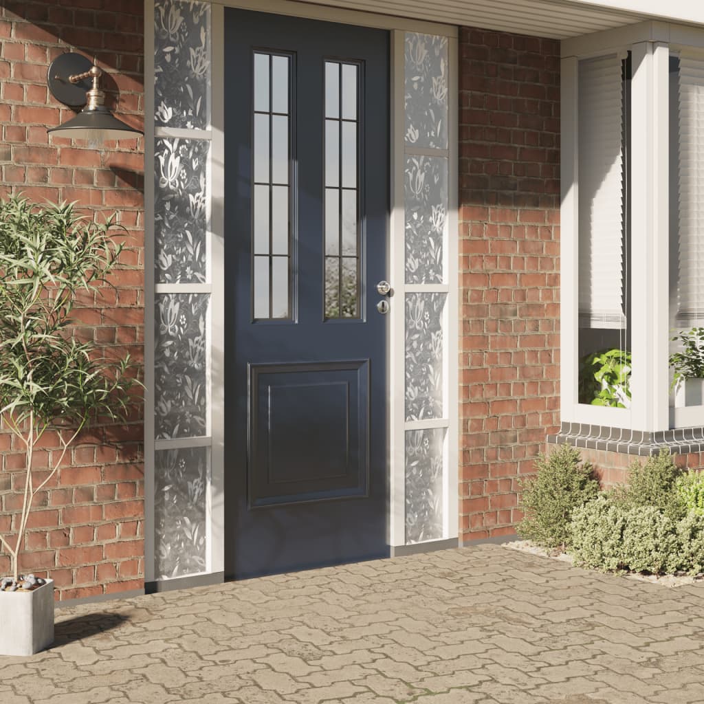 vidaXL Raamfolie bloemenpatroon mat 60x500 cm PVC