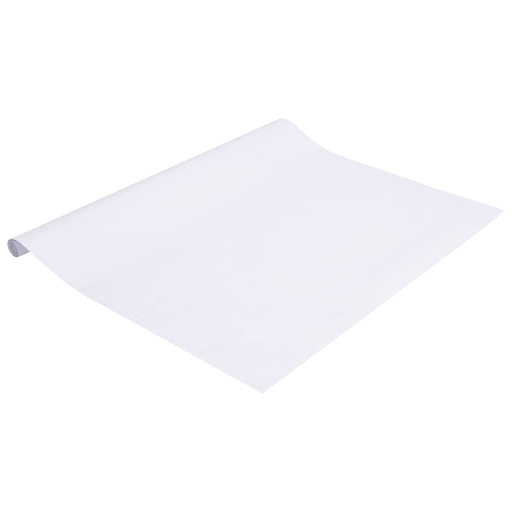 vidaXL Raamfolie mat 60x500 cm PVC wit - Afbeelding 4