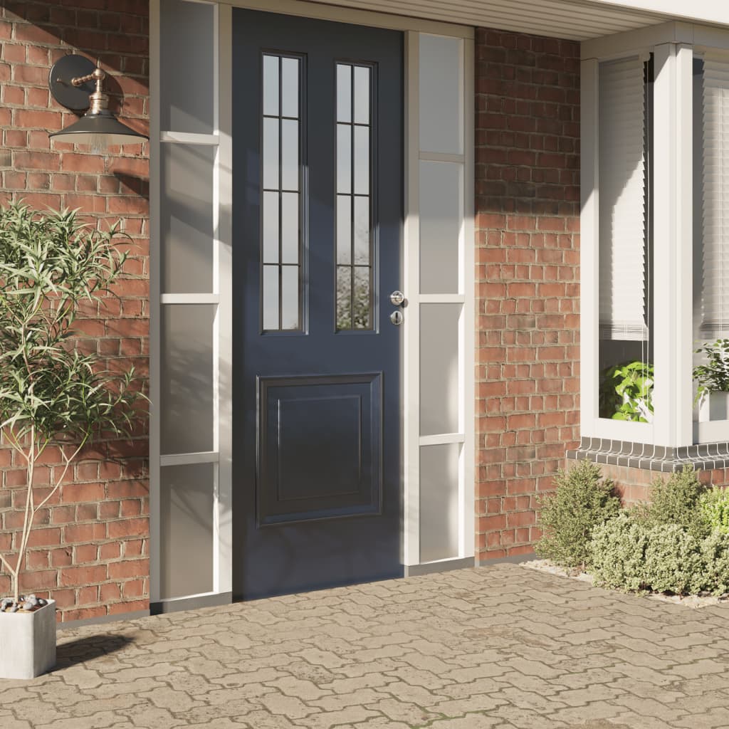 vidaXL Raamfolie statisch mat grijs 60 x 500 cm PVC