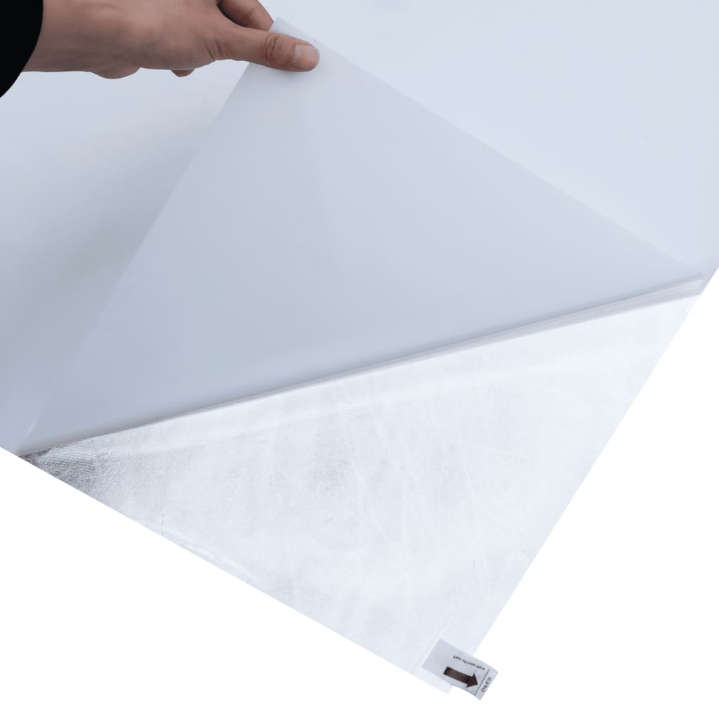 vidaXL Raamfolie statisch mat wit 90x500 cm PVC - Afbeelding 6