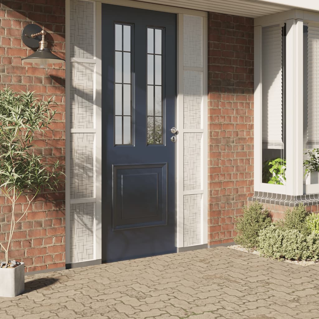 vidaXL Raamfolie sterrenpatroon mat 90x500 cm PVC