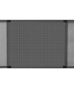 vidaXL Raamhor uitschuifbaar (75-143)x50 cm antracietkleurig