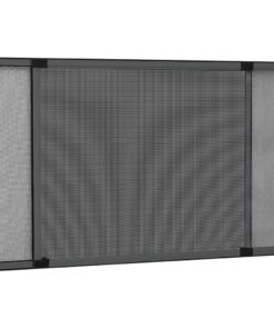 vidaXL Raamhor uitschuifbaar (75-143)x50 cm antracietkleurig