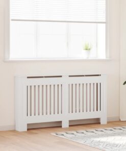 vidaXL Radiatorombouw 152 cm MDF wit