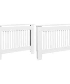 vidaXL Radiatorombouw 2 st 112 cm MDF wit