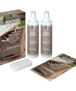 vidaXL Rattan-en-textileenonderhoudsset voor tuinmeubelen 2x250 ml