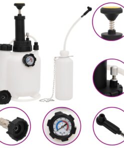 vidaXL Remontluchter 3 L wit en zwart