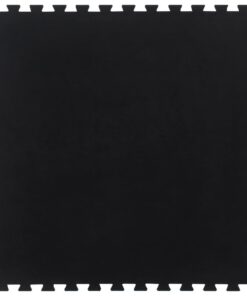 vidaXL Rubbertegel 12 mm 100x100 cm zwart