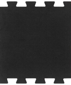 vidaXL Rubbertegels 16 st 16 mm 30x30 cm zwart