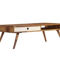 vidaXL Salontafel 110x50x35 cm massief acaciahout