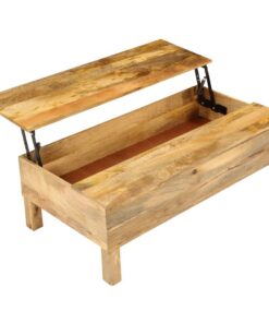 vidaXL Salontafel 110x55x35 cm massief mangohout