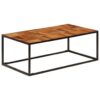 vidaXL Salontafel 110x60x40 cm massief acaciahout en staal
