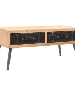 vidaXL Salontafel 115x55x50 cm massief vurenhout