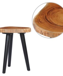 vidaXL Salontafel 40x45 cm massief teakhout