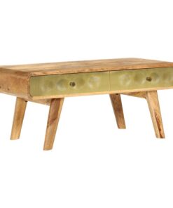 vidaXL Salontafel 90x50x40 cm massief mangohout